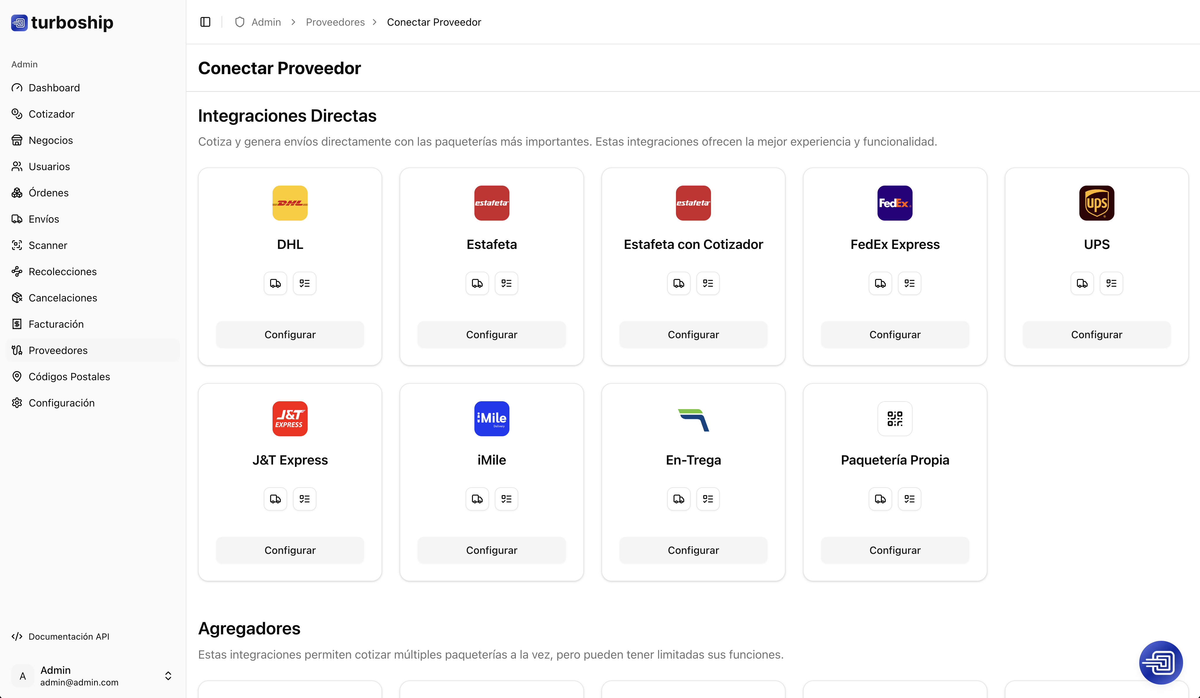 Turboship tracking dashboard